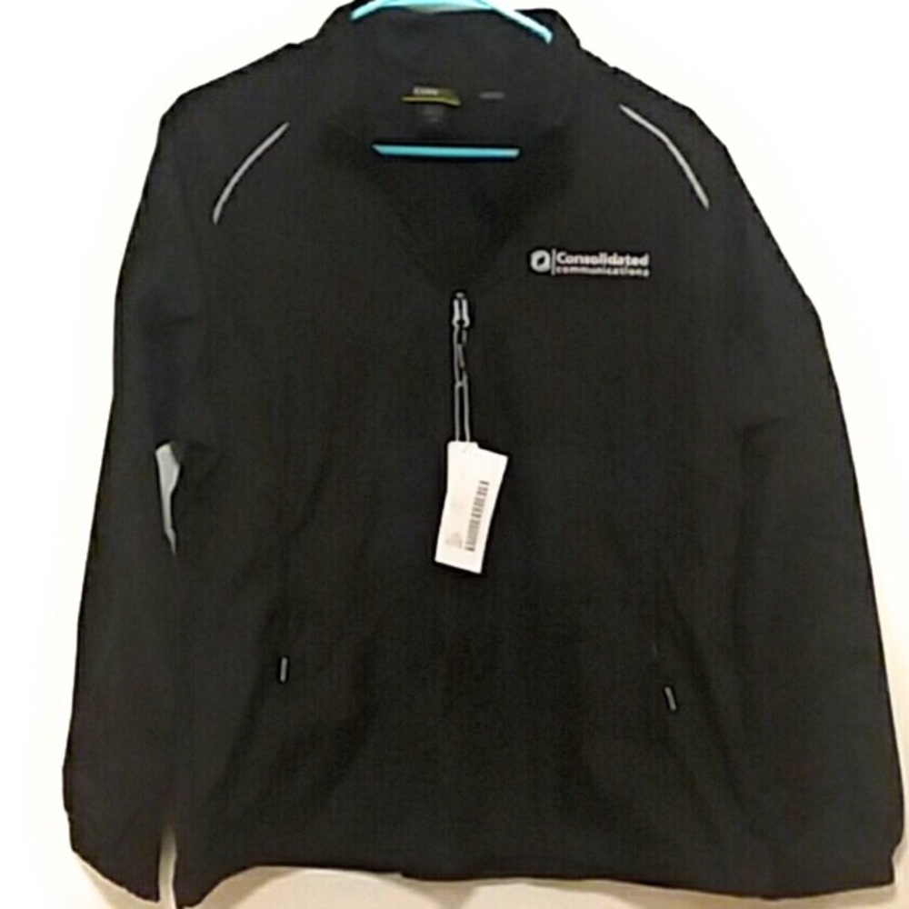L core365 water resistant black windbreaker new